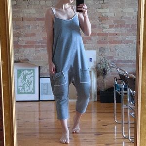 Grey Onesie Sweater Jumpsuit